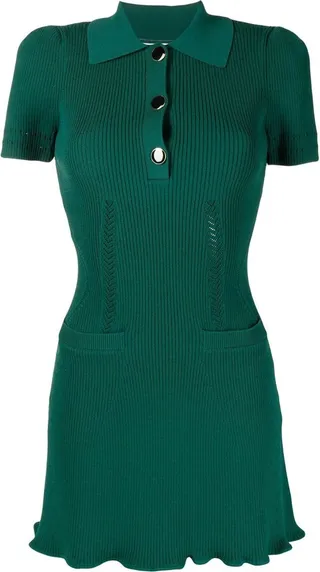 Ribbed-Knit Mini Dress