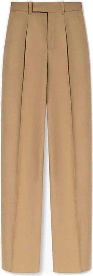Saint Laurent High Waist Wide Leg Trousers