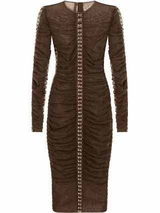 Ruched Tulle Dress