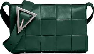 Bottega Veneta Leather Intreccio Cassette Cross-Body Bag