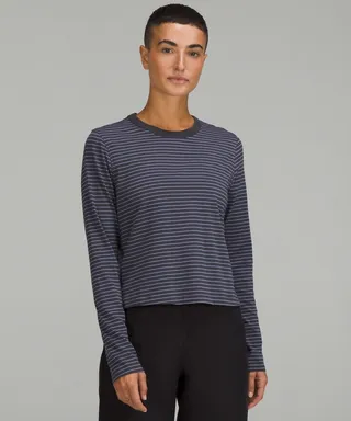 Classic-Fit Cotton-Blend Long Sleeve Shirt