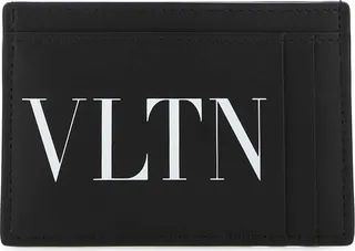 Valentino Logo Print Cardholder