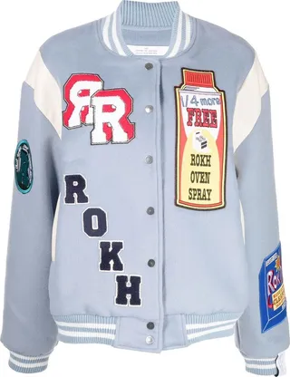 Patch-Detail Bomber-Jacket
