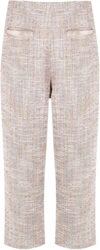Cropped Tweed Trousers