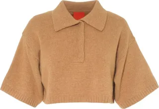 Cashmere In Love Cropped Demi Polo Shirt