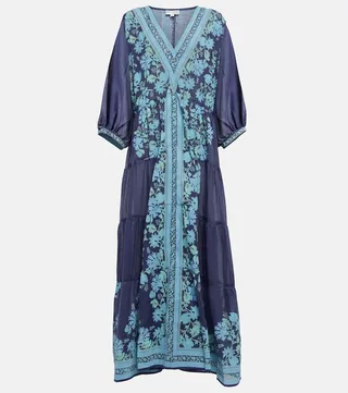 Floral cotton maxi dress