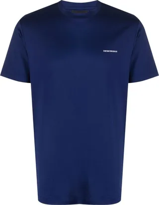 logo-print lyocell-cotton T-shirt