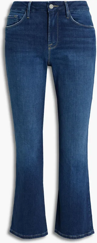 Le Cropped Mini Boot mid-rise bootcut jeans