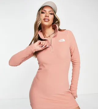 The North Face Glacier dress in beige - Exclusive to ASOS