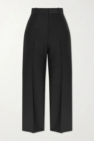 TOTEME - Sateen Straight-leg Pants - Black