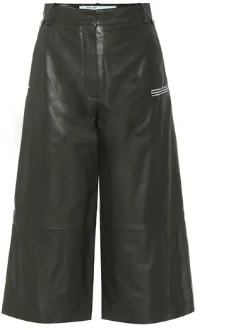Leather culottes