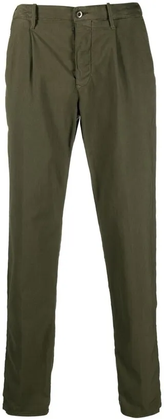 Elasticated Waistband Straight Trousers