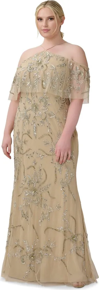 Fully Beaded Gown