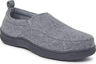 Dearfoams mens Genuine Suede Closed Back Slipper