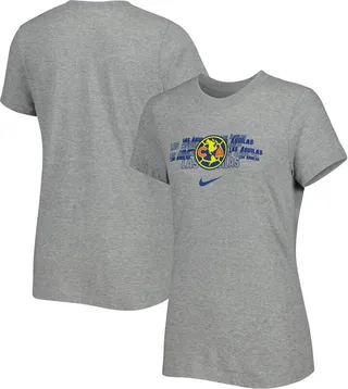 Women's Nike Gray Club America Varsity Space-Dye T-shirt