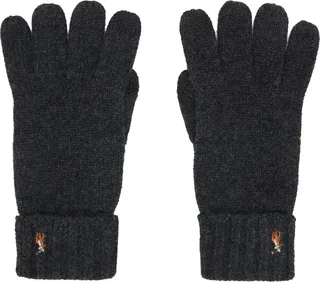 Polo Ralph Lauren Gray Embroidered Gloves