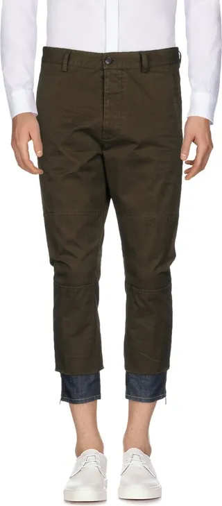 Cropped Pants Military Green