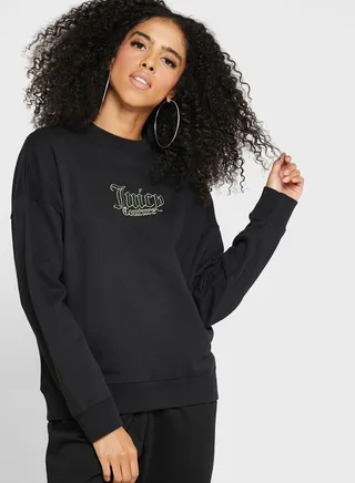 Graphic Round Neck Sweatshirt