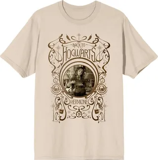 Harry Potter Back To Hogwarts Hermione Crew Neck Short Sleeve Natural Women’s T-shirt-XXL