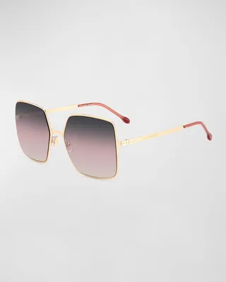 Golden Square Stainless Steel Sunglasses
