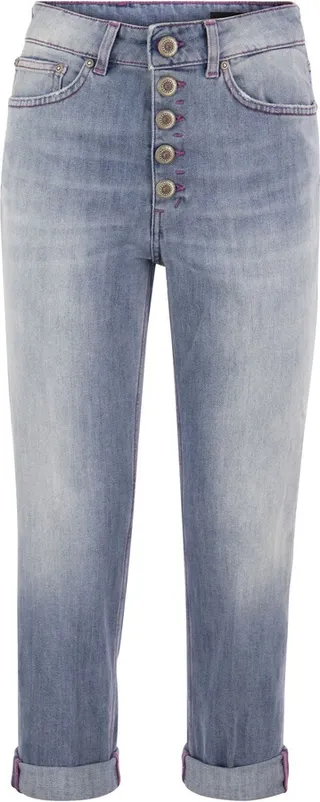 Koons - Loose Jeans With Jewelled Buttons