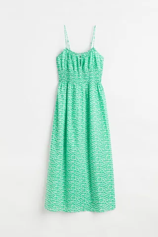 Smocked Cotton Dress