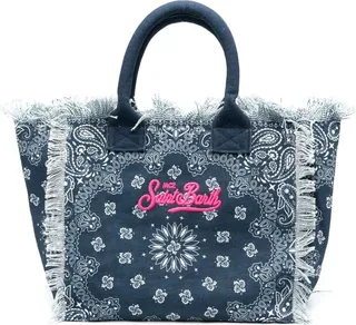 Colette ikat-print beach bag