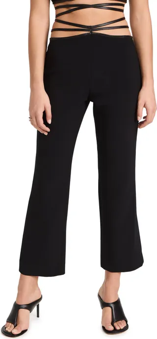 Prabal Gurung Tie Waist Crop Pants