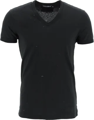 Re-edition T-shirt With Destroyed Detailing