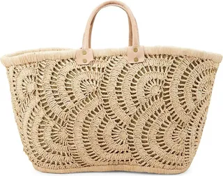 Santorini Woven Design Tote
