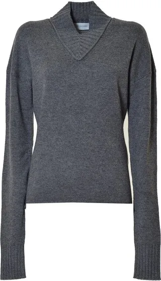 Sportmax V-Neck Long Sleeved Jumper