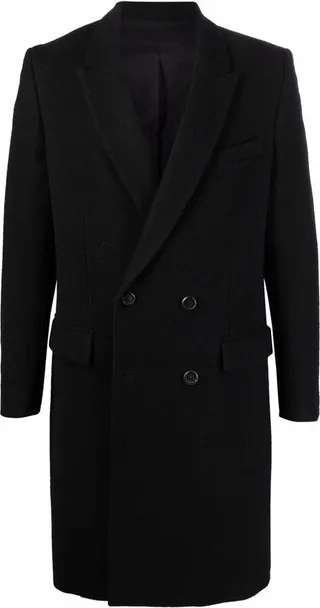Double-Breasted Wool Coat
