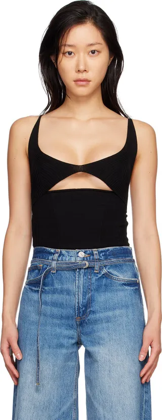Anna October Black Brigitte Bodysuit