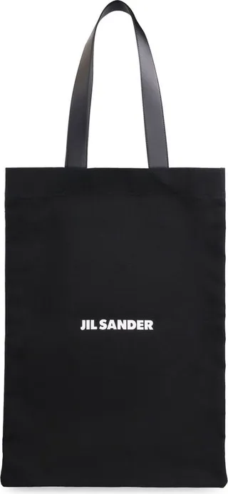 Jil Sander Logo Printed Tote Bag