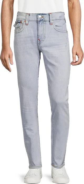 Rocco Relaxed Skinny Fit Distressed Jeans