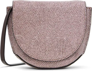 GANNI Pink Nano Banner Saddle Bag