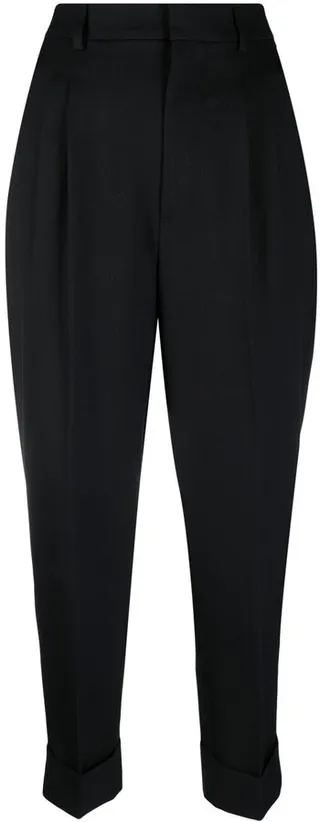 Tapered Cropped Trousers
