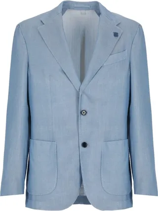 Wool Blend Single-breasted Jacket