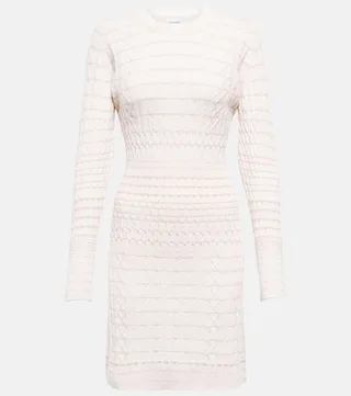 Cable-knit cashmere sweater dress