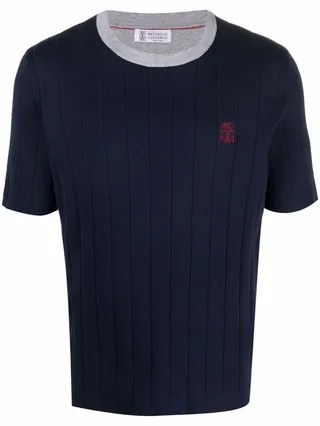 ribbed cotton T-shirt