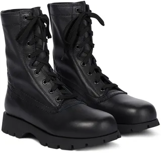 Leather boots