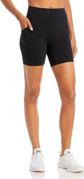Center Stage Womens High Waist Pocket Bike Short