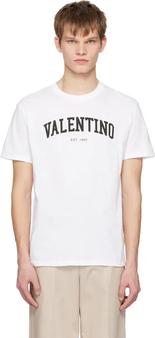 Valentino White Print T-Shirt