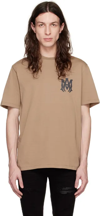 AMIRI Tan 'M.A.' T-Shirt