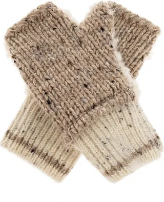 Bottega Veneta Patchwork Mittens