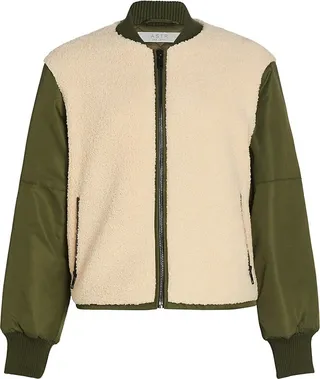 Tegan Teddy Bomber Jacket