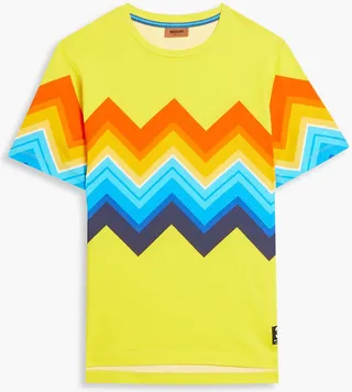 Printed cotton-jersey T-shirt
