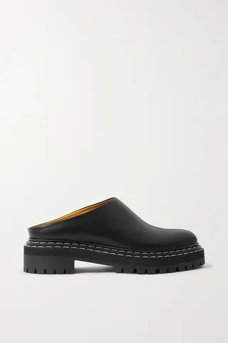 Proenza Schouler - Leather Mules - Black