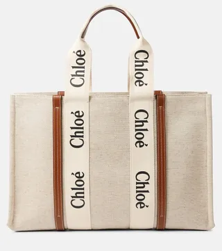 Woody Large canvas tote