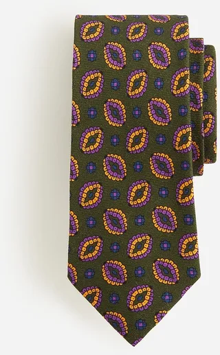 English wool challis tie
